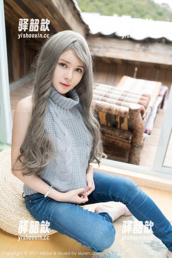 魅妍社 - 一见钟情，大奶昔Kyra的牛仔裤美图更新，快来加入吧！